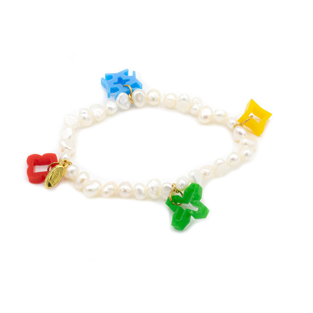 Pearl Flowers - Bracelet Symbols - Pearl Bracelet -Flower Bracelet - pulsera de perlas - pulsera de flores -natural pearls bracelet -pulsera de perlas naturales