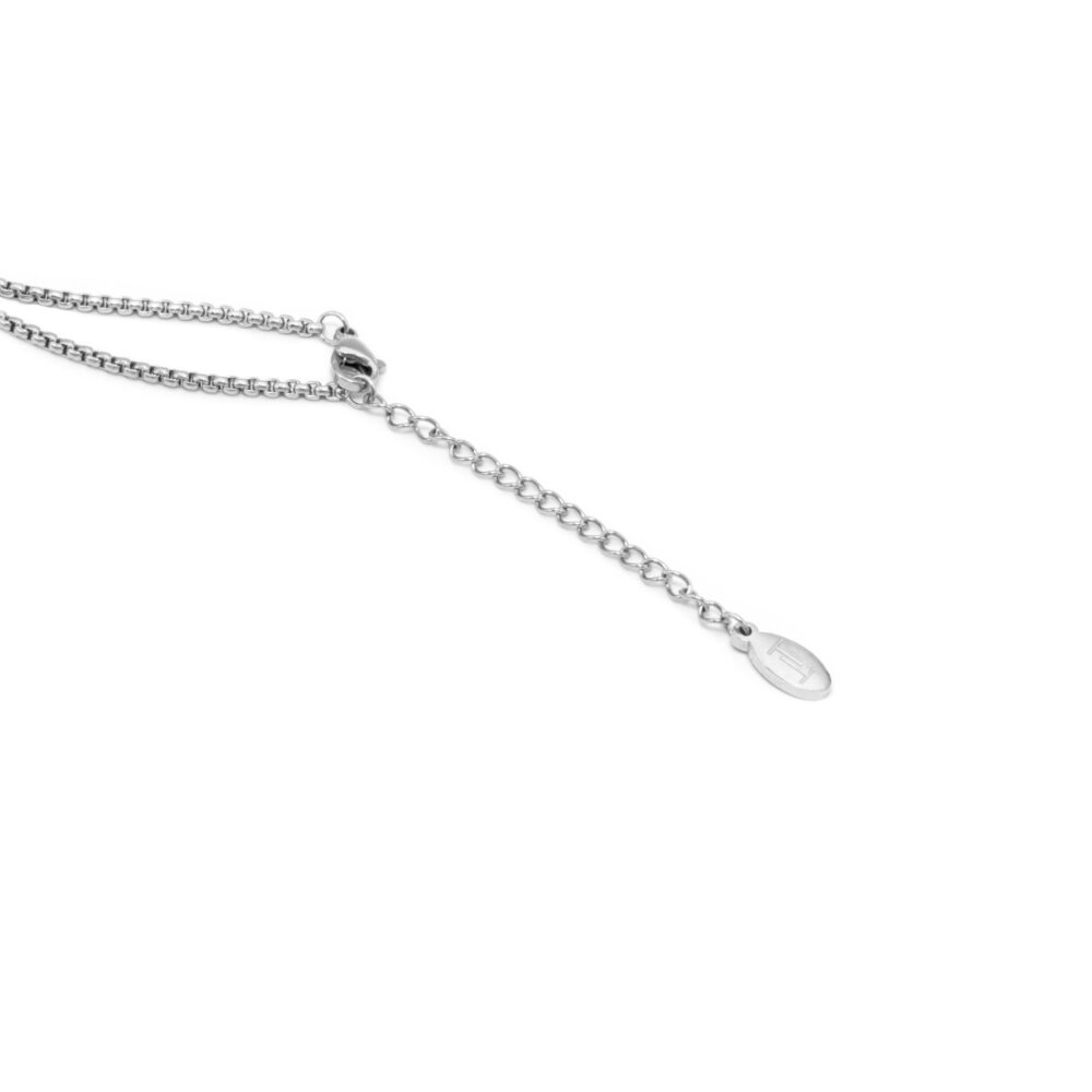 TASDA-PENDANT-NECKACE-CHAIN-SILVER- silver chain necklace - cadena de oroplata- acero - cadena de acero -stainless steel chain necklace