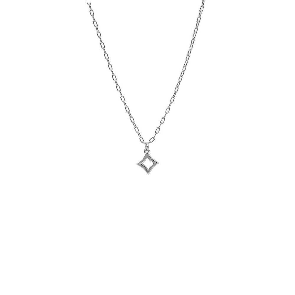 SILVER ROMBO CHAIN NECKLACE