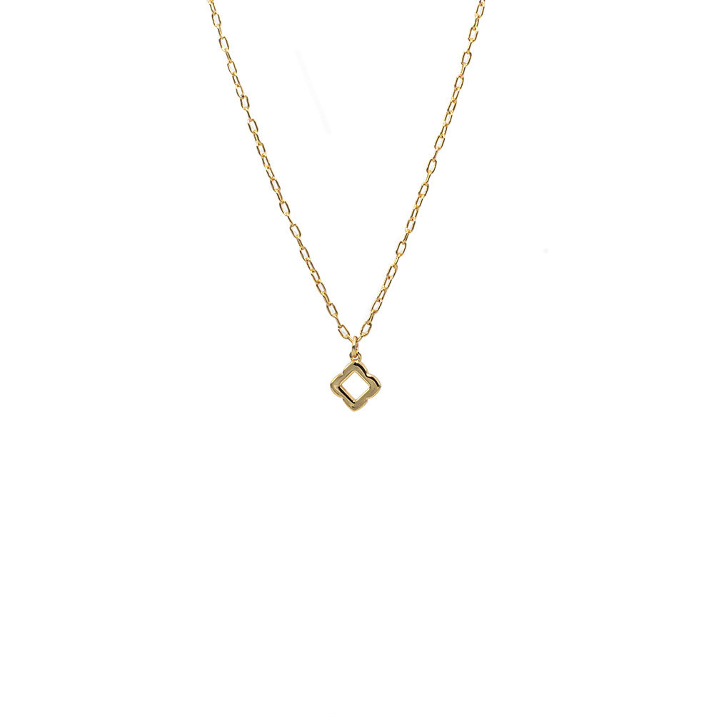 gold flower chain necklace