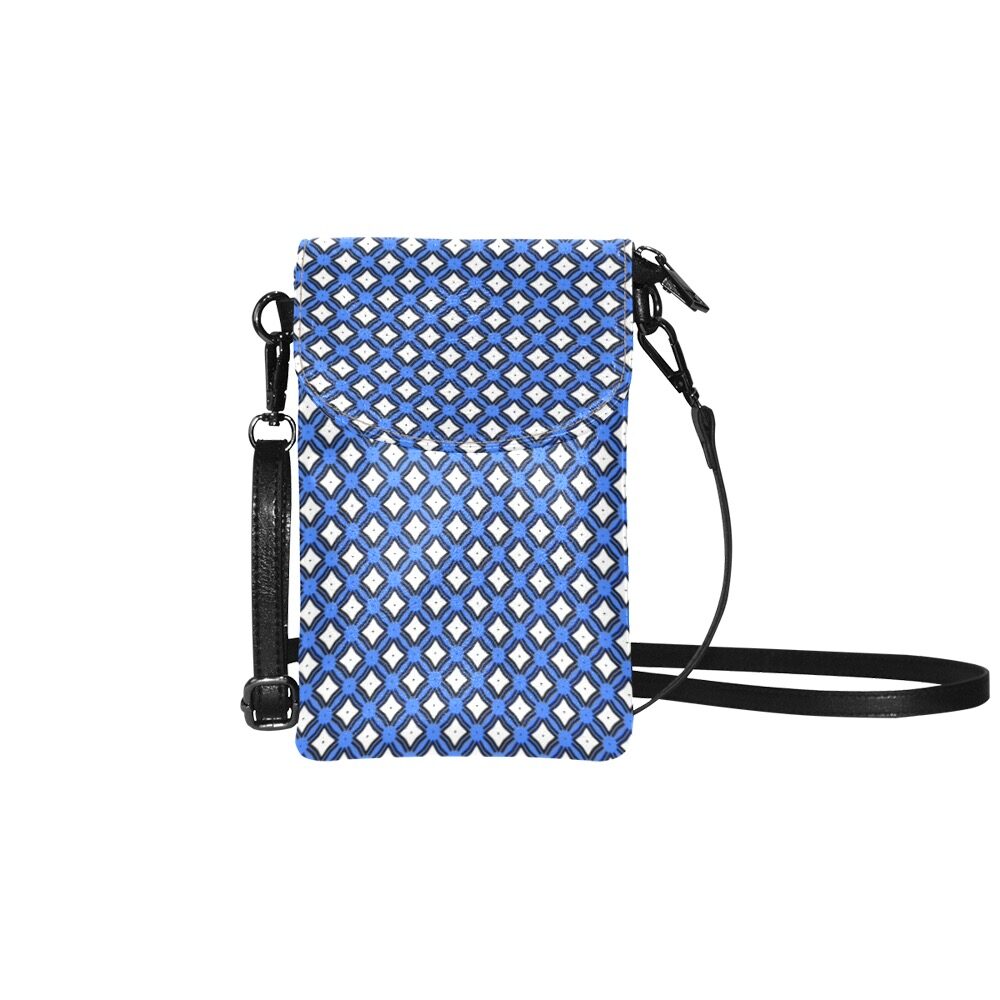 BLUE INDIGO STAR - PHONE BAG-blue phone bag