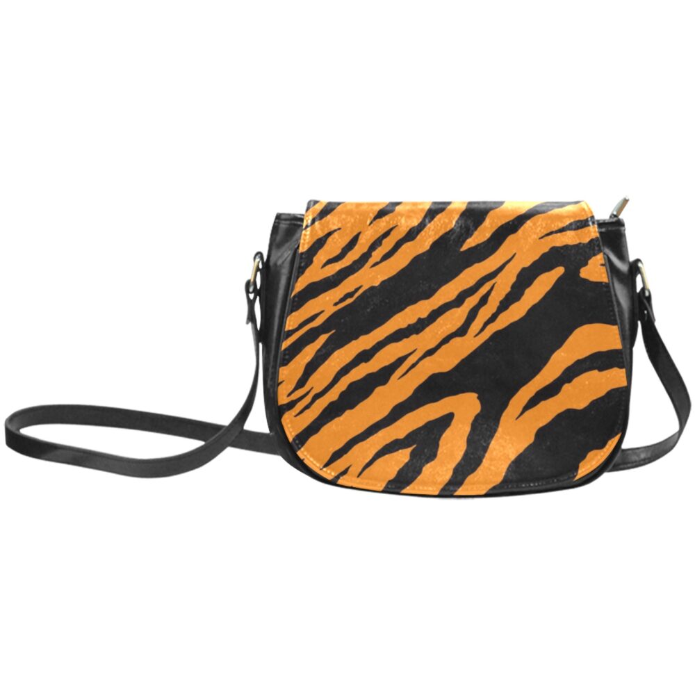 tiger print crosbody bag-saddle bag, leather saddle bag, saddle animal print bag-tiger print bag-tasda